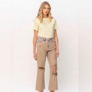 Vervet Kick Crop Denim Jeans